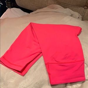 Hot pink workout capris